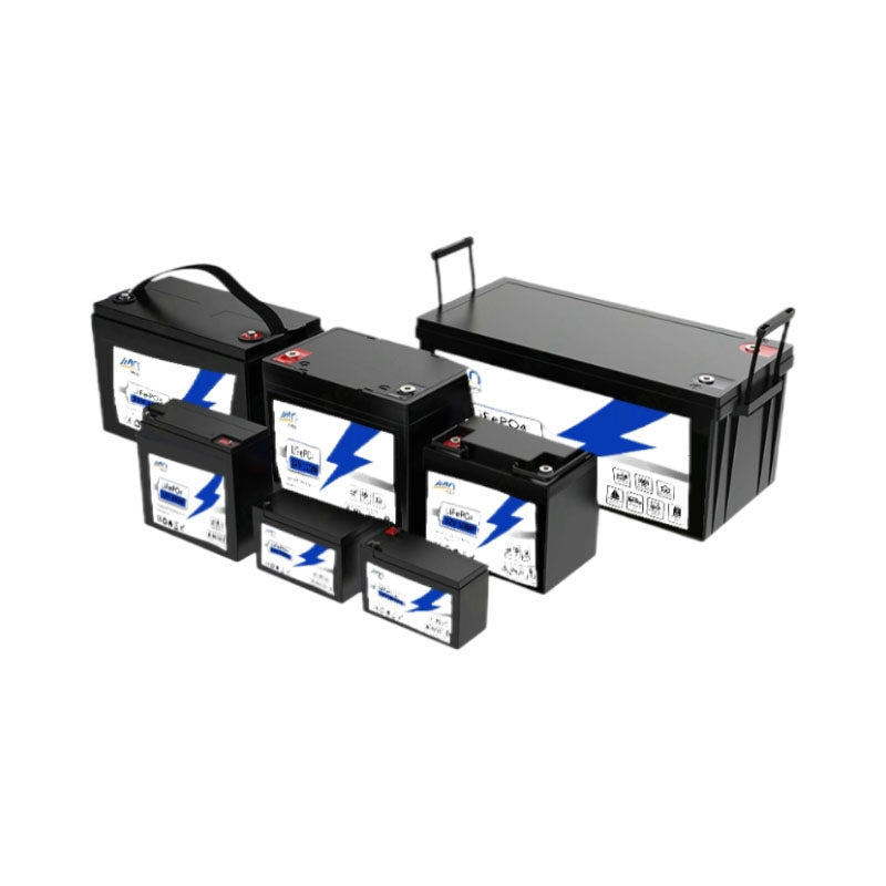 Lifepo4 Solar Storage Battery 50Ah 100Ah 200Ah 300Ah Rechargeable for RV Marine Golf Cart