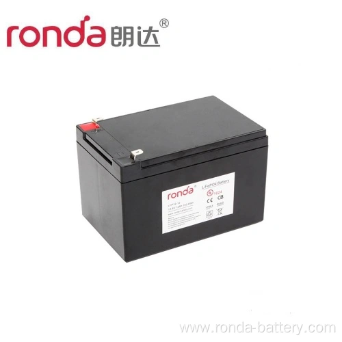 LiFePO4 Battery 12.8V 12Ah 153.6Wh SLA Replacement for Solar Lighting CCTV Cameras e-Bike RV