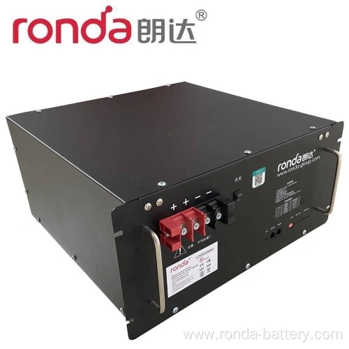 51.2V 100Ah LiFePO4 Battery High-Cycle Life Telecom Backup Power Supply Ronda