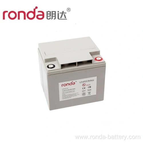 LiFePO4 Battery 12.8V 51Ah 652.8Wh High Energy Density for Solar Storage, Camping, Security Ronda