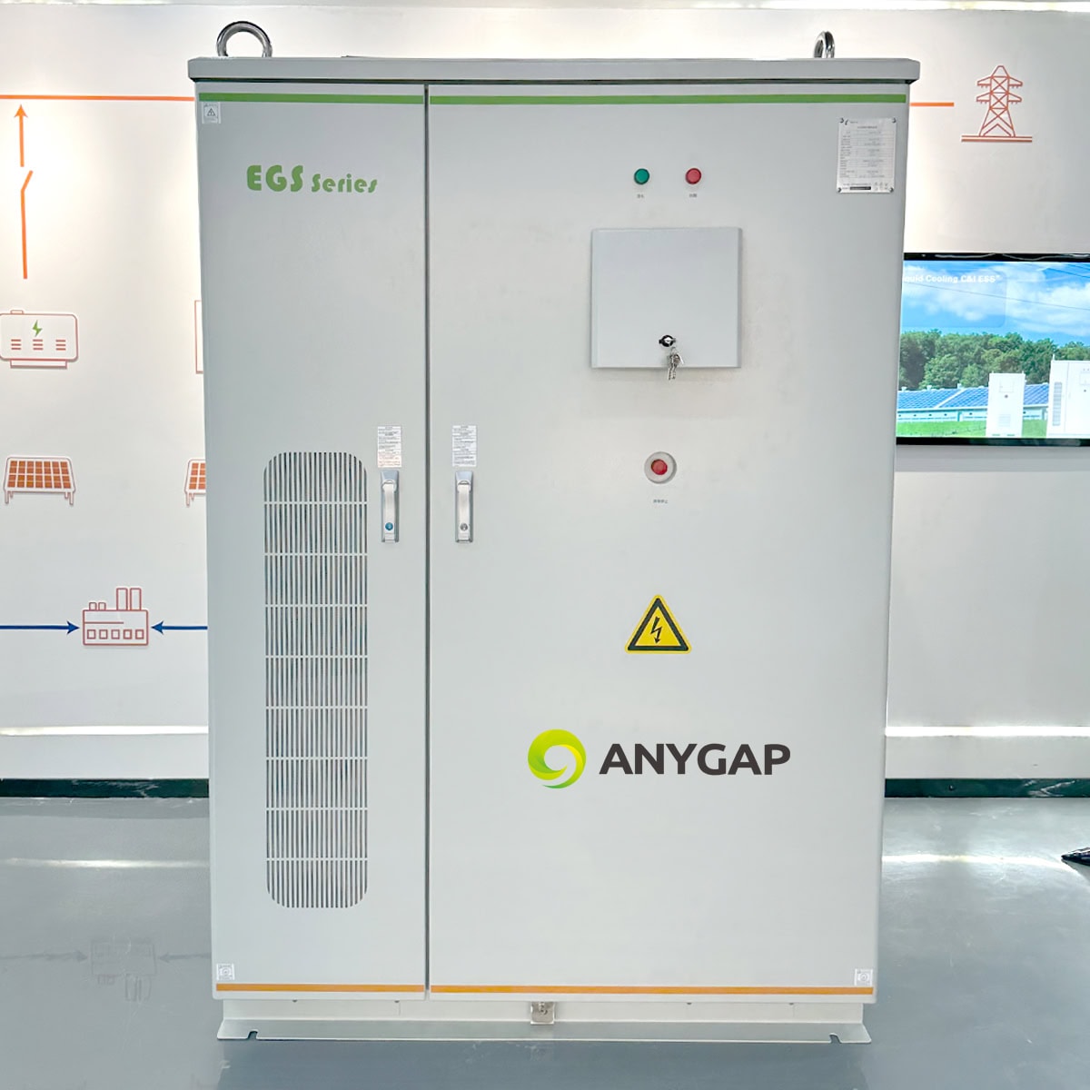 EGS 232K-T100 All-in-one Distributed Energy Storage System Liquid Cooling 232kWh for Industrial Parks Resorts Supermarkets Hotels AnyGap