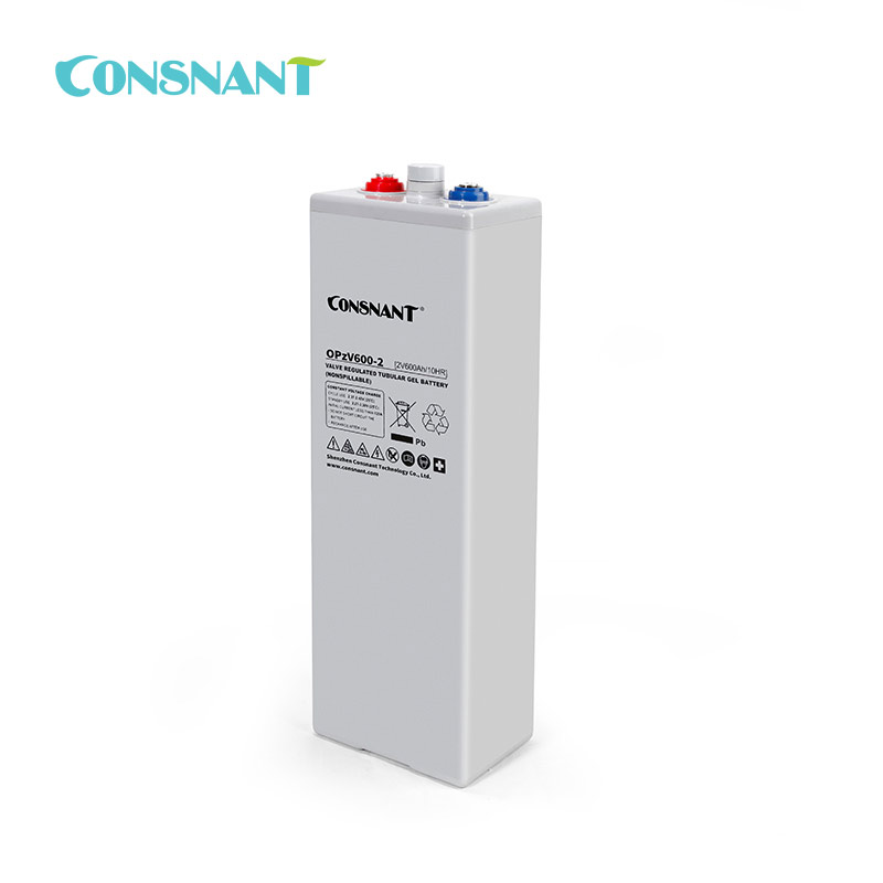 OPzV Solid-state Lead Battery 12V Tubular Gel VRLA with Nano Gas-Phase Silica Electrolyte for Telecom Solar UPS Storage Consnant