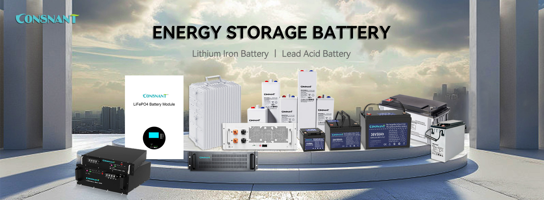 IP56 Outdoor UPS 1-3KVA Solar Powered Energy Storage System for Traffic Lights and Road Monitoring CONSNANT