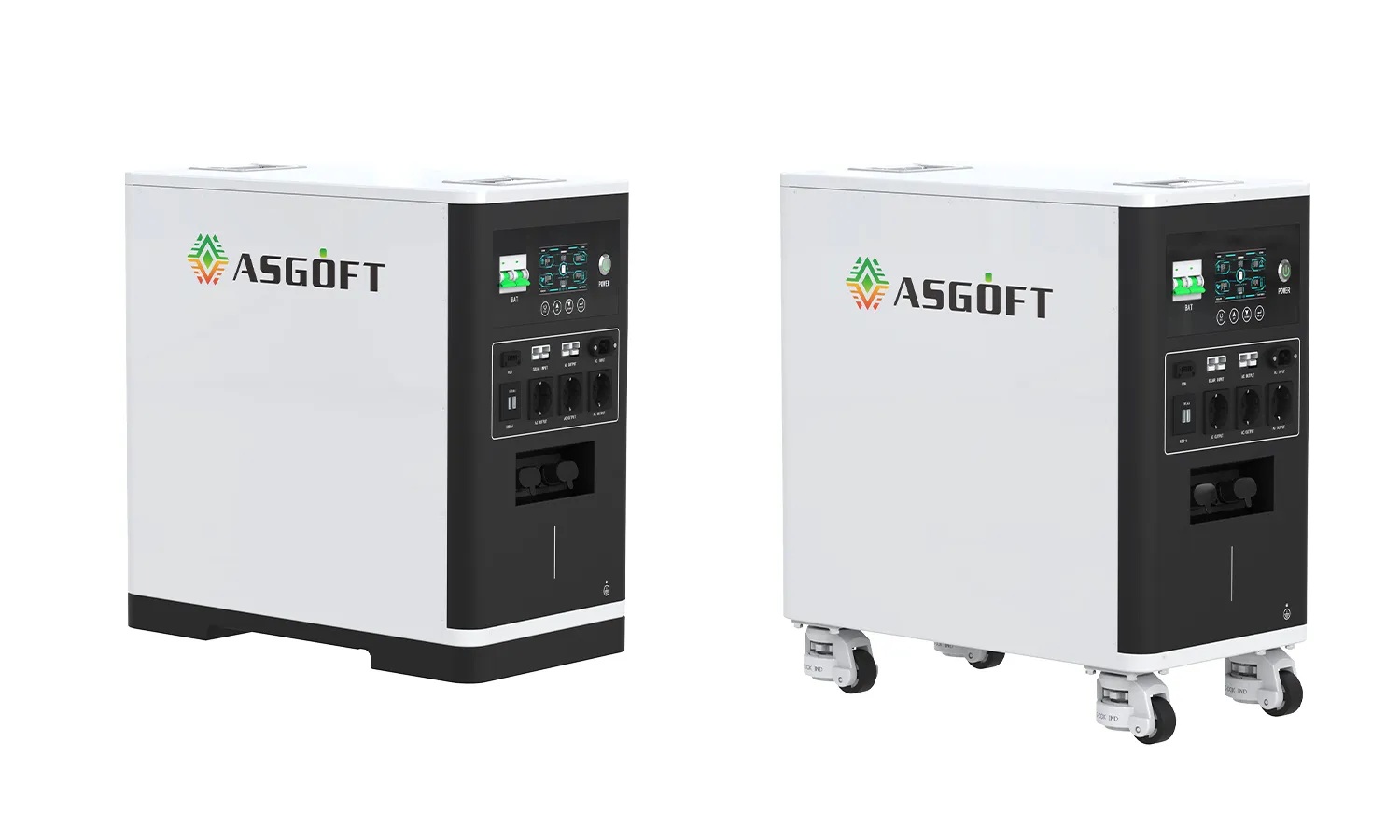 Portable Energy Storage LiFePO4 6600Wh 6200W Pure Sine Wave Inverter for Home & Outdoor Use ASGOFT