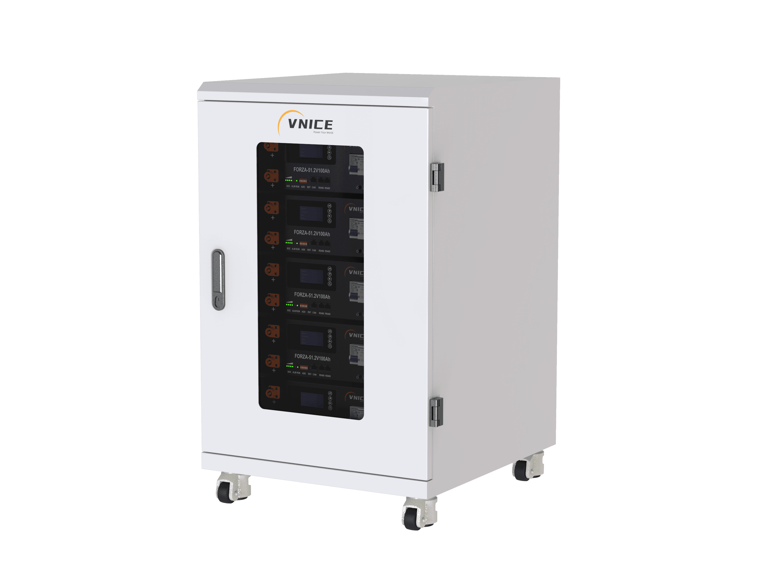 FORZA-C(Cabinet)- 5Kwh 10Kwh 15Kwh 20Kwh LiFePo4 cabinet Solid State Battery High-Density Energy Storage for Home Solar Systems VnicePower