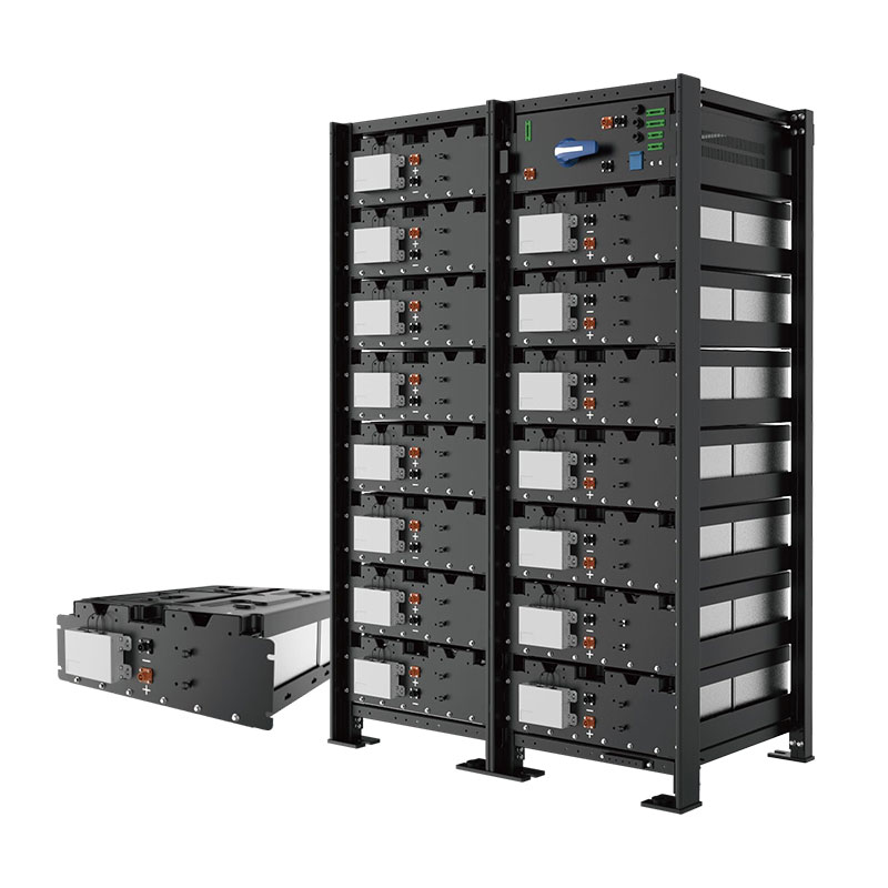 Rack Mounted Industrial & Commercial Energy Storage System LiFePO4 100Ah/200Ah Natural Cooling for Renewable Energy Storage and Backup Power