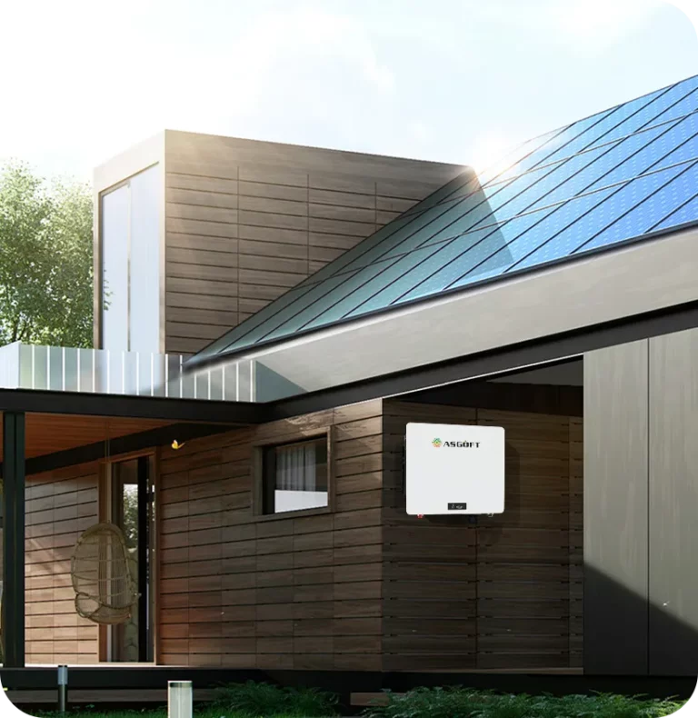 ASGOFT 5.12kWh Wall Mounted Battery 100Ah 51.2V 10000+ Cycles LiFePO4 for Commercial Solar Storage