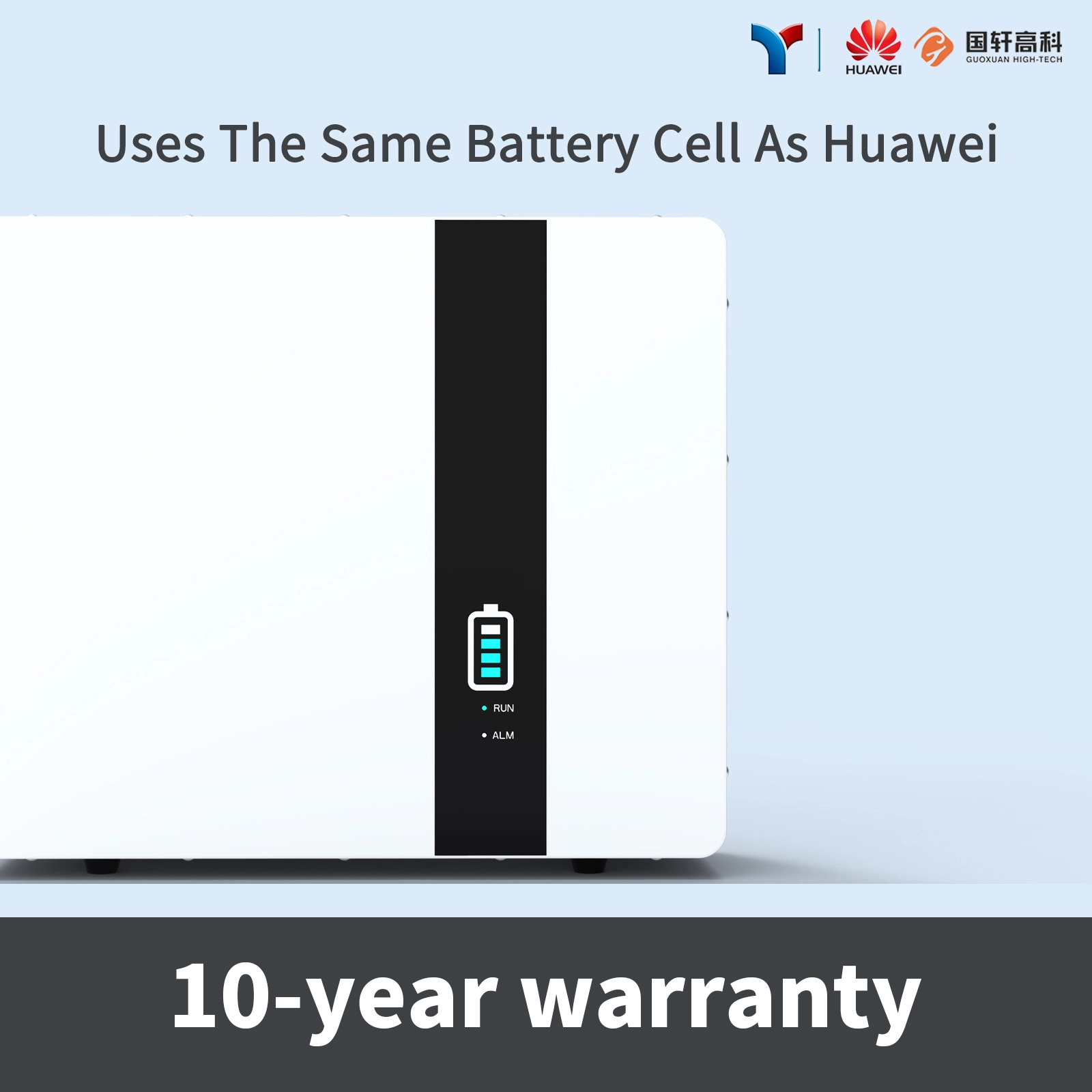 48V 100Ah 5KWh Wall-mounted Home Battery Backup LiFePO4 IP65 Outdoor & Indoor Use for Residential Energy Storage