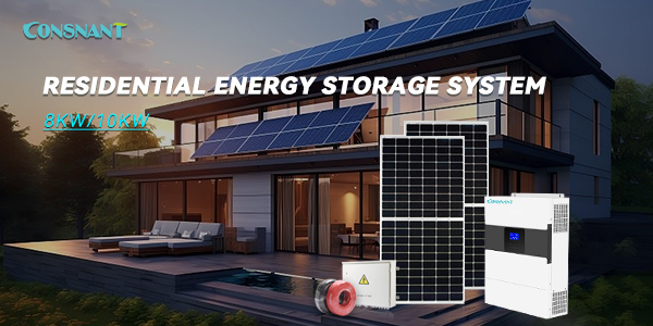 Residential Energy Storage System 8KW/10KW High-Capacity Solar Backup Power for Home Use Consnant