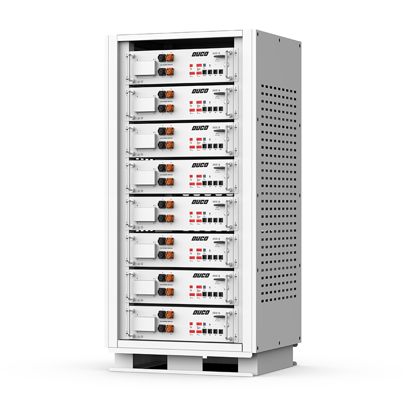 5.12kWh*8 Cabinet LiFePO4 Battery 40.98kWh High-Capacity Long-Life Cycle for Energy Storage Systems OUCO