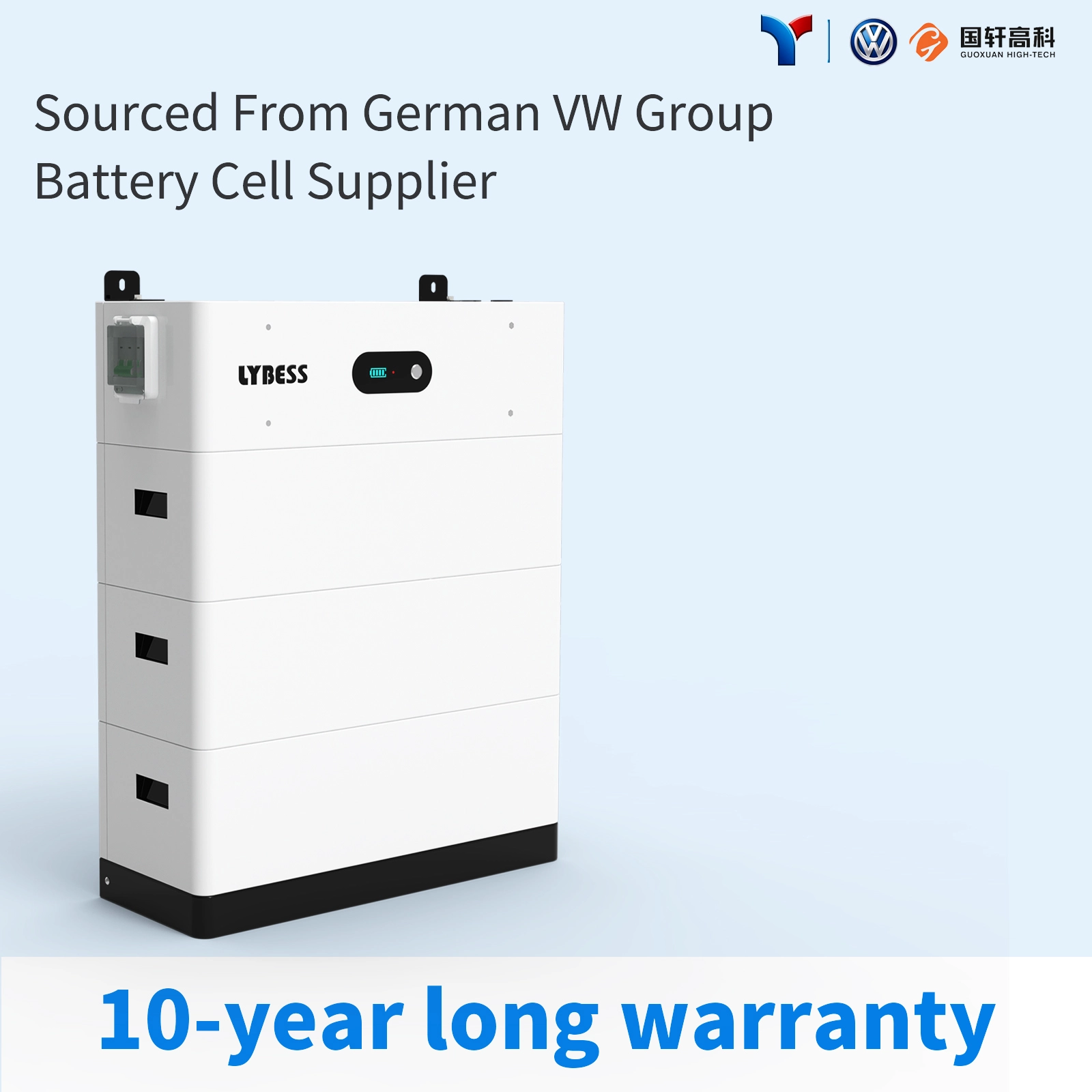 144V52Ah 7.5KWh High Voltage Stackable Battery LFP LiFePO4 for Home Energy Storage Systems LYBESS