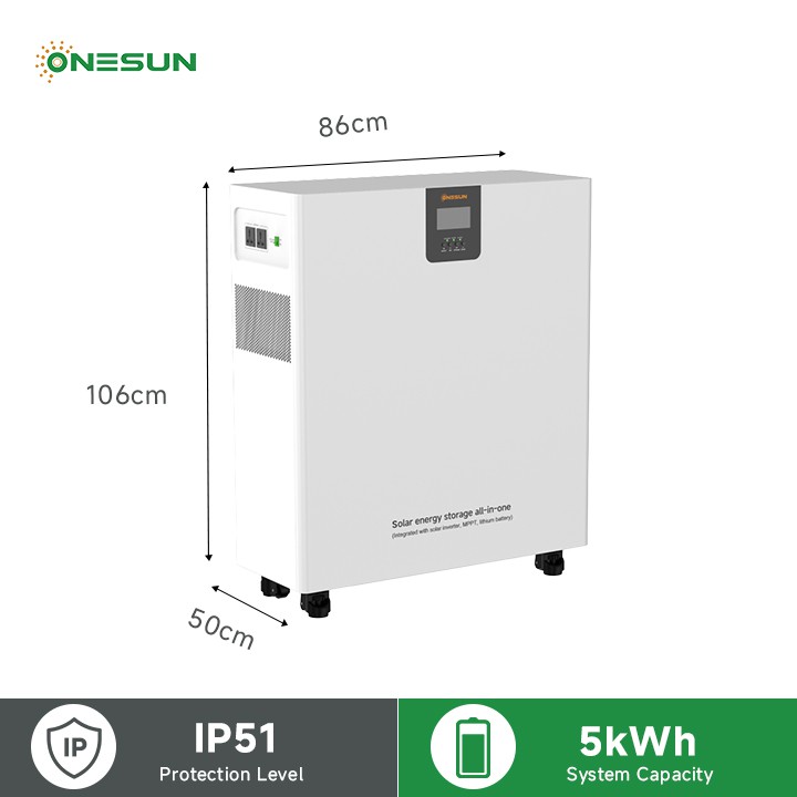 5KW Solar Power Storage 51.2V 200AH All-in-One Battery System for Home Energy Backup and Off-Grid Applications