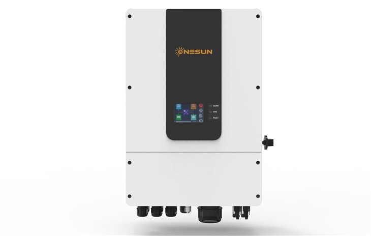 Complete Hybrid Solar Kit 6kW Single Phase IP65 5.12kWh 51.2V for On-Grid Off-Grid Home Energy Storage SUNIZE