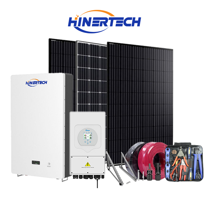 5KW Solar Energy System Full Set 10kWh Lithium Battery Hybrid Inverter Home Commercial Use