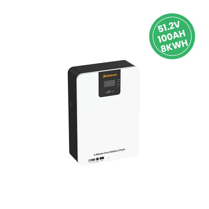 51.2V Wall Mounted Lithium Battery LiFePO4 100Ah High Cycle Life for Solar Energy Storage and Backup Power