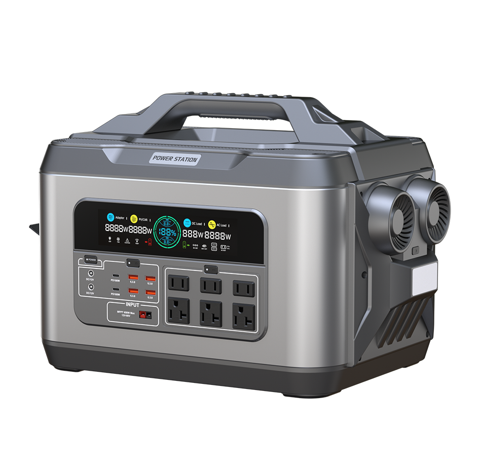 M2200 PRO Portable Power Station 2200W 2220Wh with Intelligent Air Cooling for Outdoor and Home Energy Storage