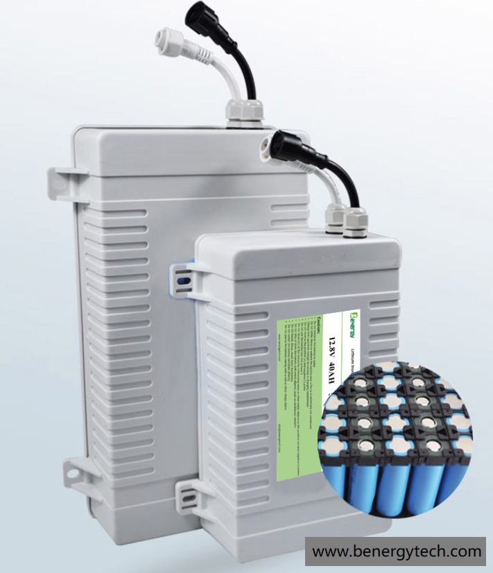 Lifepo4 12V 50AH Lithium Ion Battery Waterproof IP65 for Solar Street Light Benergy
