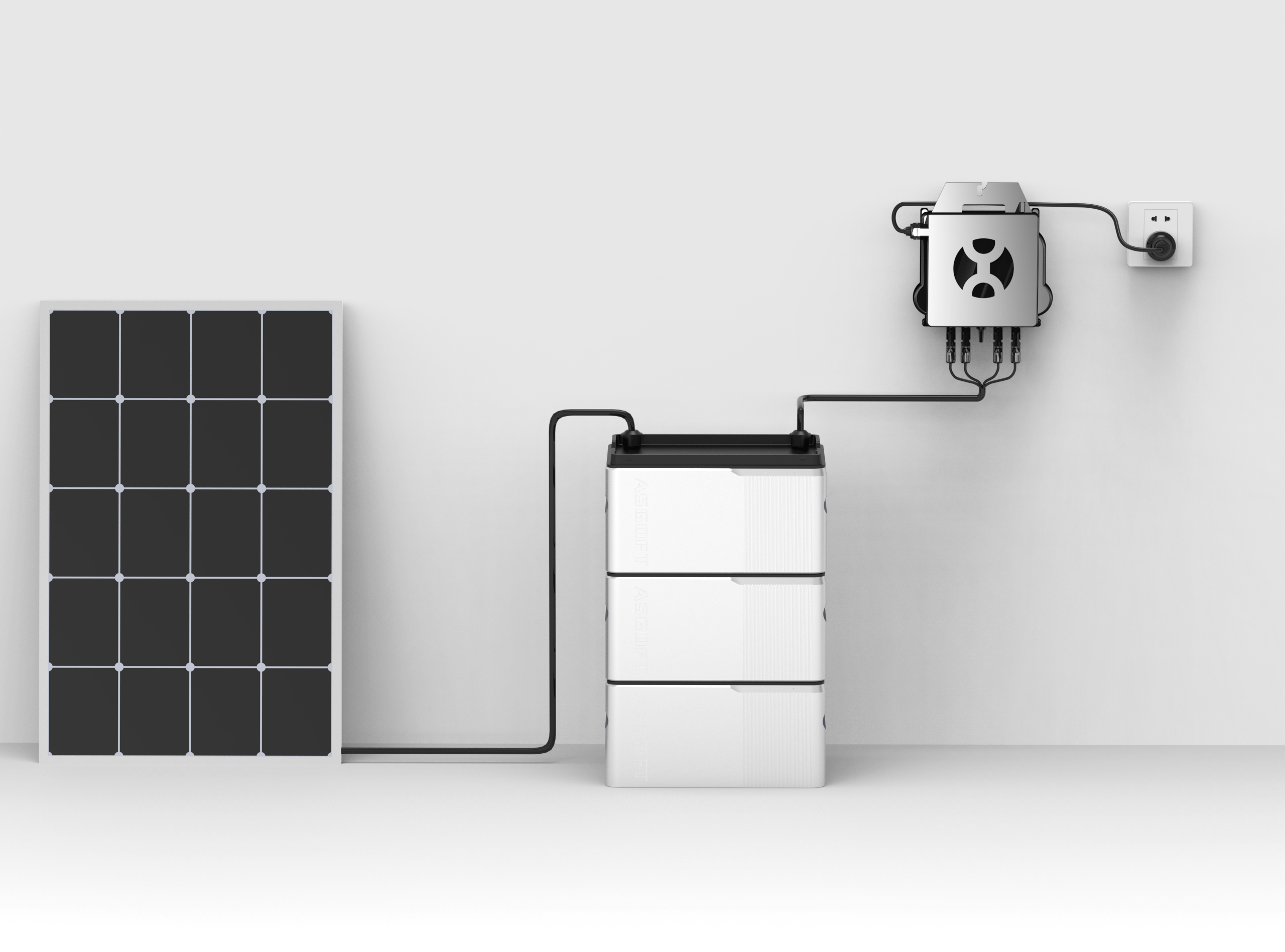 ASE-1000 Solar Balcony Battery LFP 1000Wh IP65 Protection for Home Energy Storage