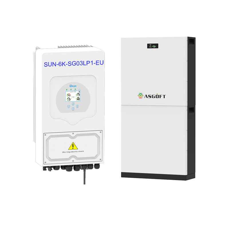 Deye+15KWH Battery Pack 6-10KW Single & Three Phase Inverter Combo for Solar Energy Storage System Deye
