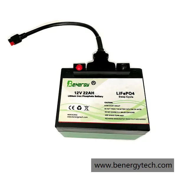 Golf Trolley Battery 12V 22Ah LiFePO4 Lithium Ion for Golf Cart Benergy