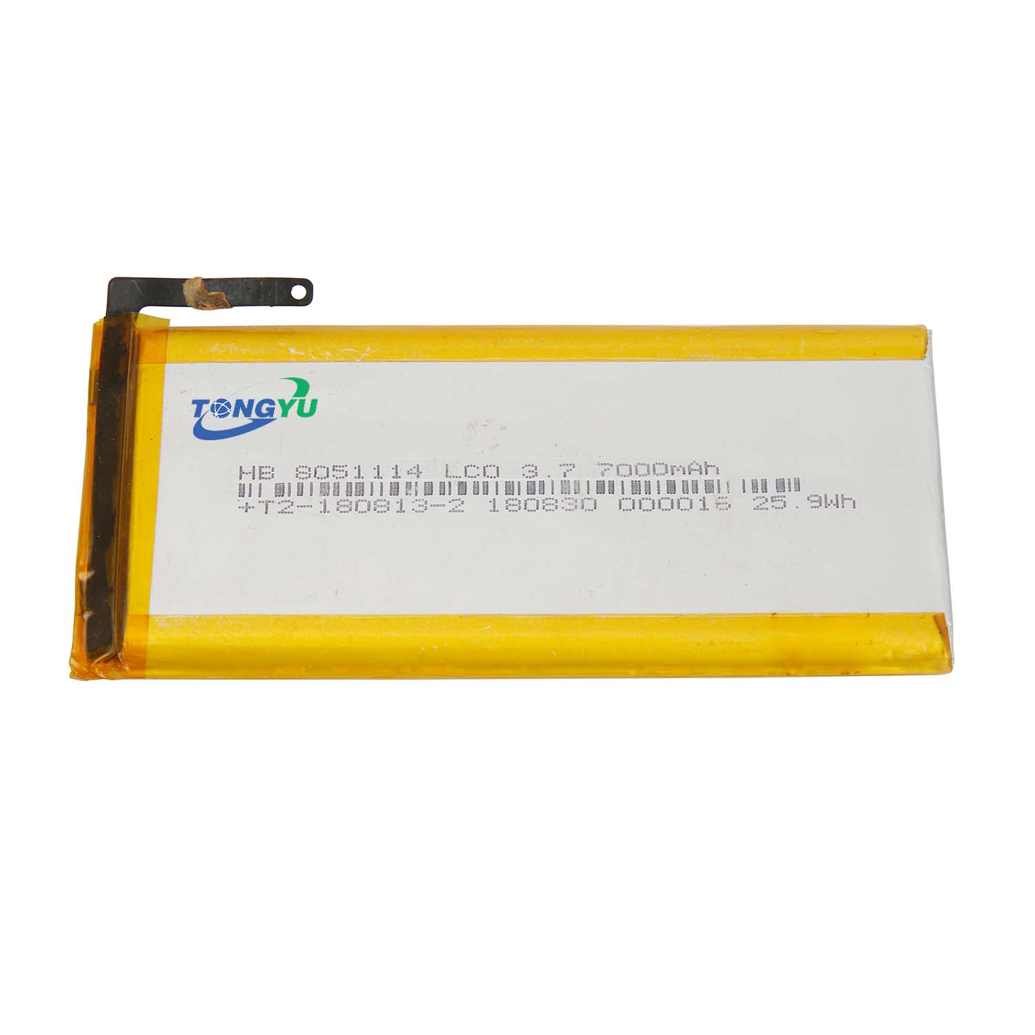 Flat Lipo Rechargeable Lithium Polymer Battery Thin Lightweight Design for Portable Electronics and IoT Devices