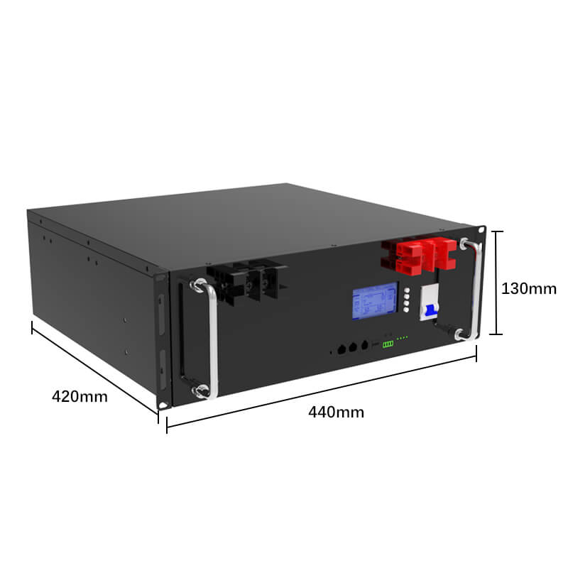 3U Rack Mount Solar Battery 2.56kwh 24v 100ah lifepo4 Long Cycle Life for Home Energy Storage System