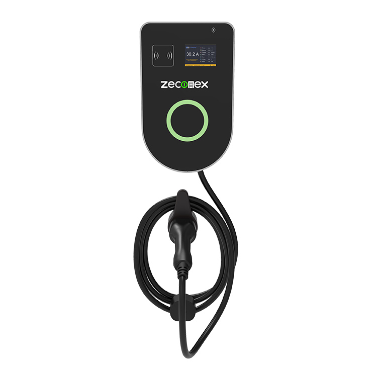 Type 2 EV Charger 7KW 11KW 22KW Commercial Outdoor Wall-Mount IP54 WiFi RFID Zeconex