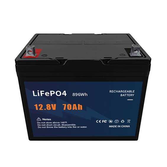 12.8V 70ah LiFePO4 Battery 70A Continuous Discharge for Solar Storage, UPS, RVs and Medical Devices