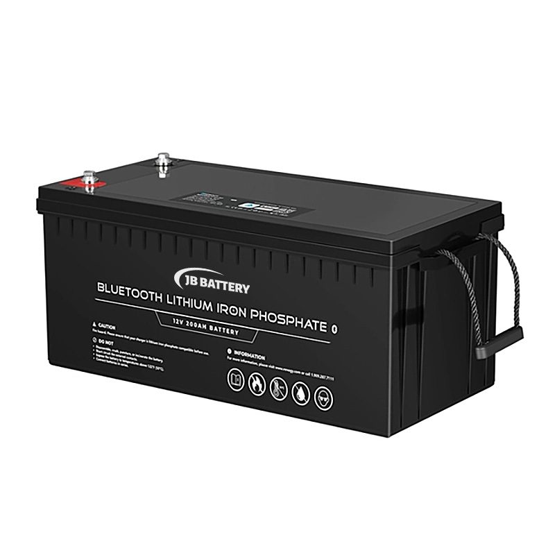 12V 200Ah Lithium Iron Phosphate Battery Long Cycle Life 2000+ Cycles 200A Discharge for RV EV ATV AUV Wheelchair JB BATTERY