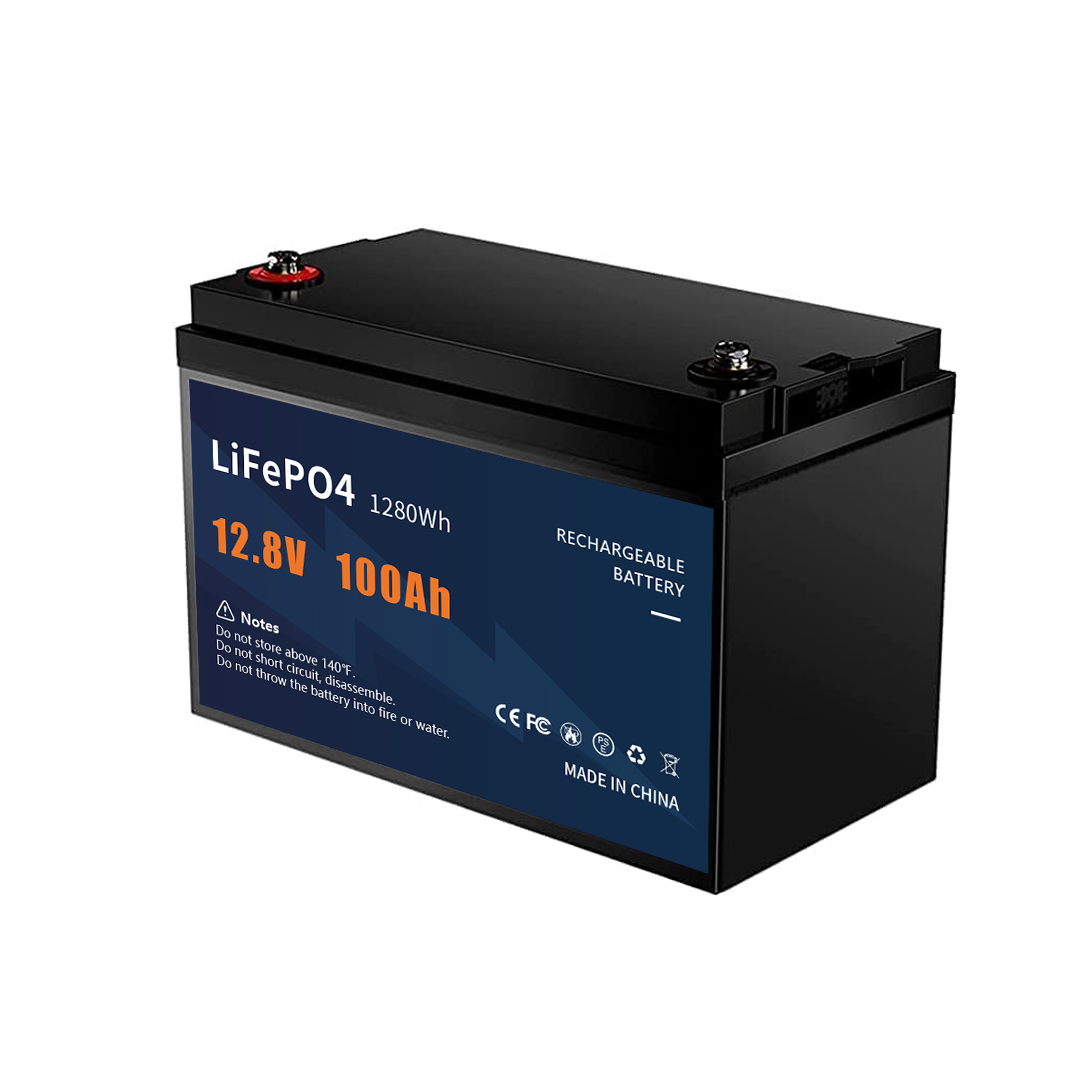 12.8V 100AH LiFePO4 Battery 100Ah Deep Cycle Lithium Iron Phosphate for Solar Storage RV Backup Power