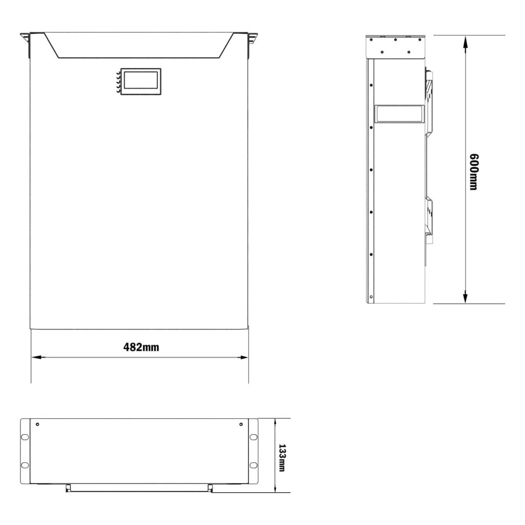 5kWh Battery 48V 100Ah LiFePO4 Long Cycle Life for Home Energy Storage & Commercial Solar Systems