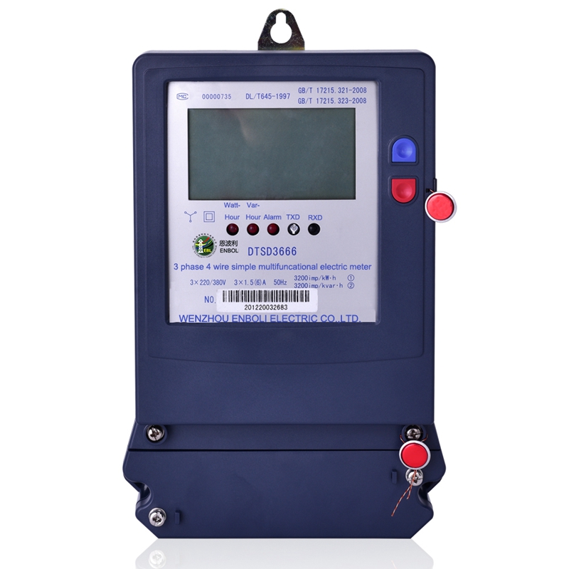 3 Phase Electronic Meter DSSD/DTSD Multi-Function Power Meter with Time-of-Use Billing and LCD Display for Energy Management Systems