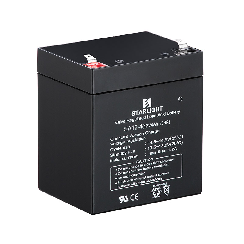 SA12-4 (12V 4Ah-20HR) Sealed Lead Acid Battery High Reliability for Backup Power and Cycle Use Starlite