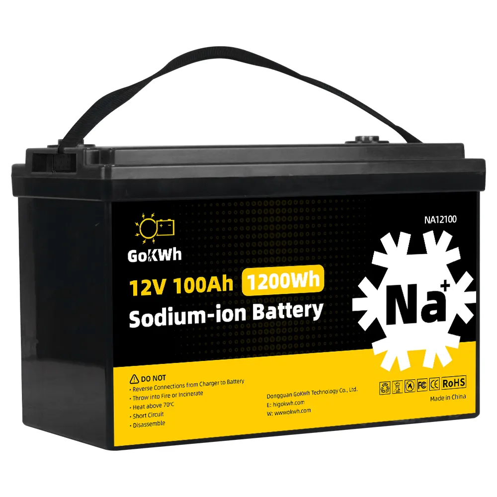 GoKWh 12V 100Ah Sodium-ion Battery Eco-Friendly, High Safety & Fast Charging for Solar Storage and Off-Grid Systems