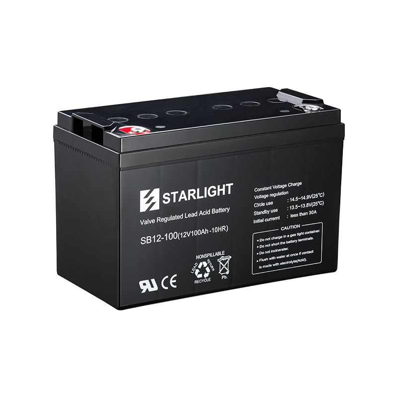 SB12-100 (12V 100Ah-10HR) VRLA Battery 12-Year Design Life for UPS Telecom Backup Power Starlight