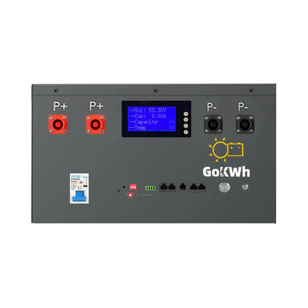 GoKWh 51.2V 200Ah 10.24kWh LiFePO4 Stack-mounted Battery Energy Storage Module High Thermal Stability for Home and Commercial Energy Storage