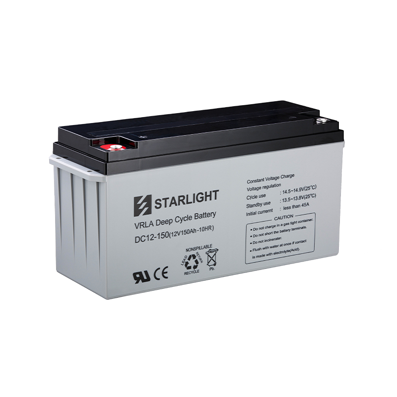 DC12-150(12V150Ah-10HR) AGM Deep Cycle High Cyclic Life Battery for Solar Energy Storage and Off-Grid Systems