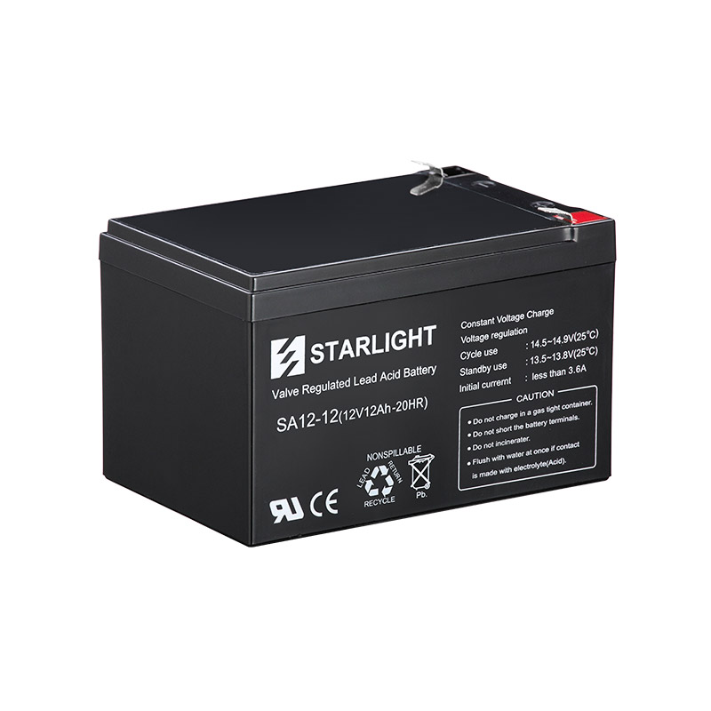 SA12-12 (12V 12Ah-20HR) Sealed Maintenance-Free Battery for UPS, Emergency Lighting, Medical Devices Starlite
