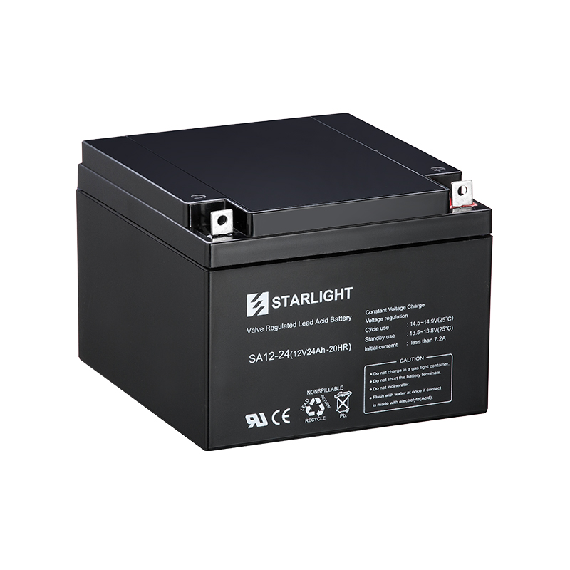 SA12-24 (12V 24Ah-20HR) Sealed Lead Acid Battery Deep Cycle & Standby Use for Solar Backup Power Systems Starlite