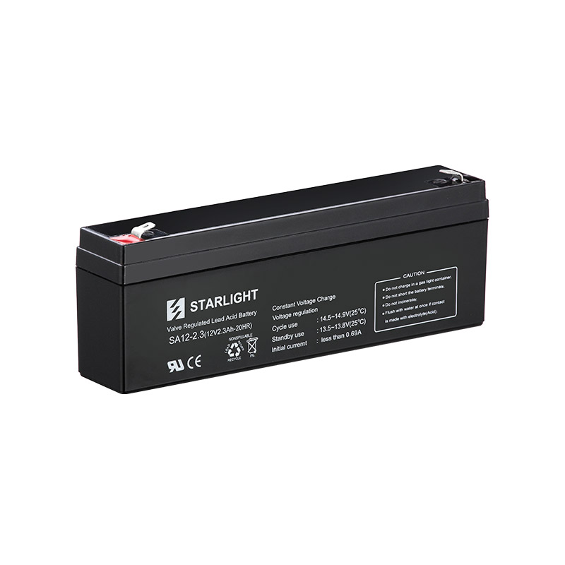 SA12-2.3 (12V 2.3Ah-20HR) Sealed Lead Acid Battery for Backup Power and Cycle Use Starlite