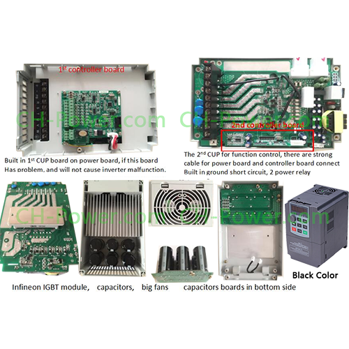 Solar Inverter 1HP/750W 90-130Vac 1phase MPPT Built-in for 110V AC Water Pump Irrigation System