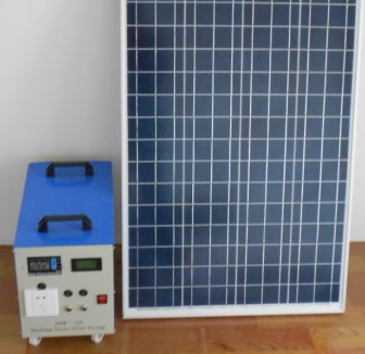 100W Solar System 220VAC 0.3KWh Daily Output for Off-Grid Home and Outdoor Use JAJE
