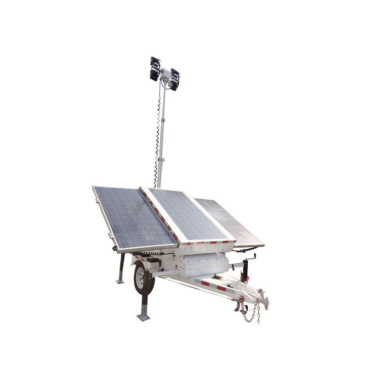 Mines Towable Lighting Tower Solar Powered High Efficiency Off-Grid Lighting for Construction Sites and Mining Areas BIGLUX