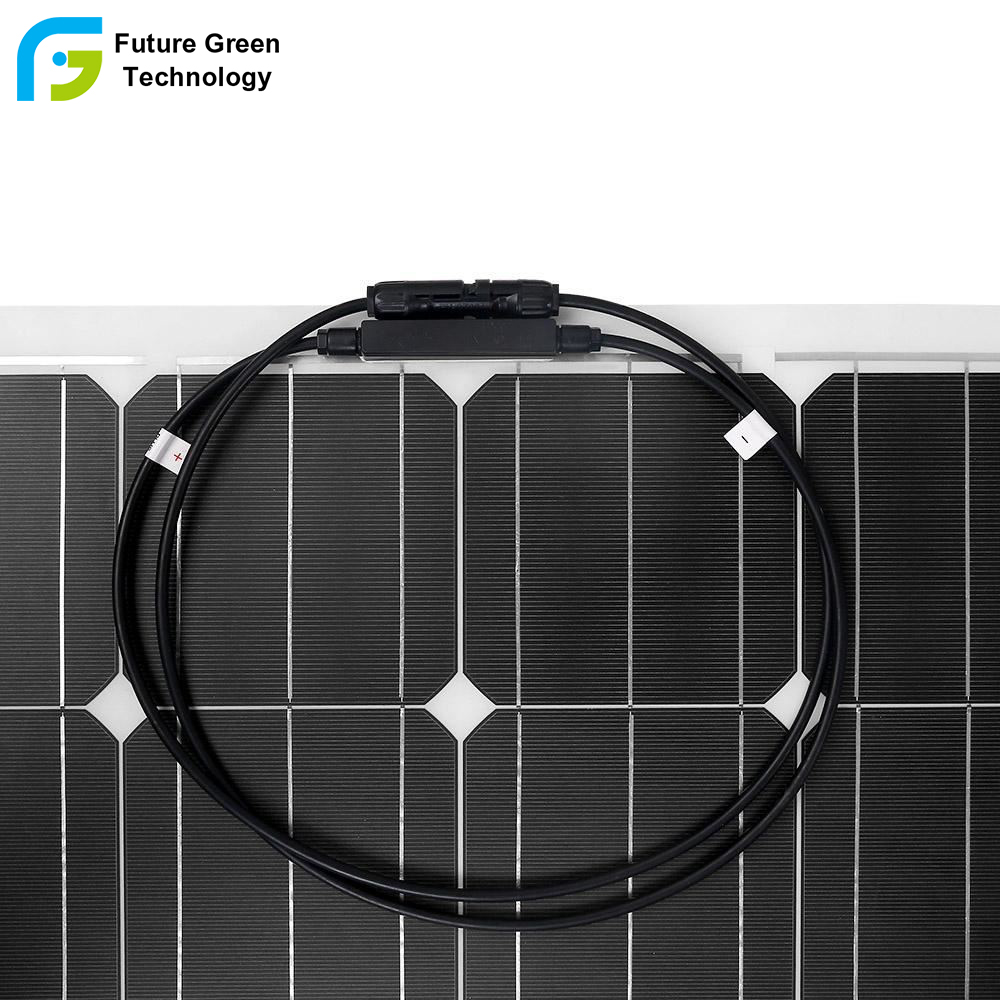 50W Renewable Energy Flexible Monocrystalline Photovoltaic Solar Module High Efficiency 23.7% Lightweight for RV Boat Camping Trailer Yacht