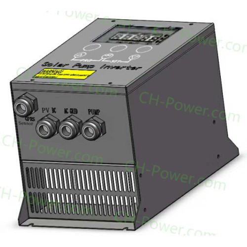 Solar Inverter 1HP/750W 90-130Vac MPPT Integrated for 110V AC Water Pumping Systems