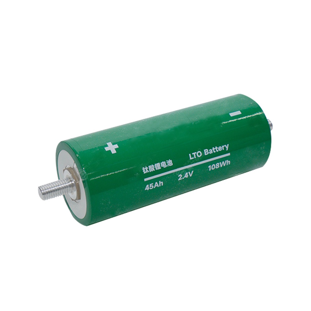 2.4V 45Ah LTO Lithium Titanate Battery Cell High-Rate Fast Charge 6-Minute Charging Discharging for Energy Storage and Industrial Applications