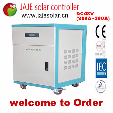 DC48V(200A-300A) Solar Charge Controller PWM Charging, High Efficiency 48V Battery System for Off-Grid Solar Power JAJE