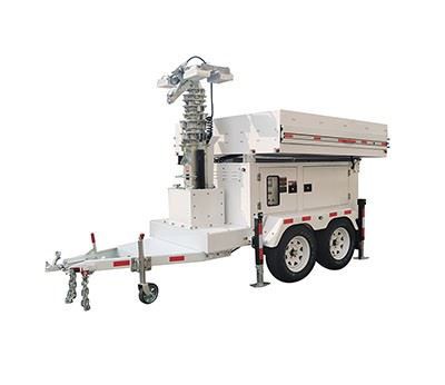 Solar Hybrid Light Tower 8*450W Monocrystalline Panel Off-Grid Lighting for Mining, Oil Fields, Remote Areas BIGLUX