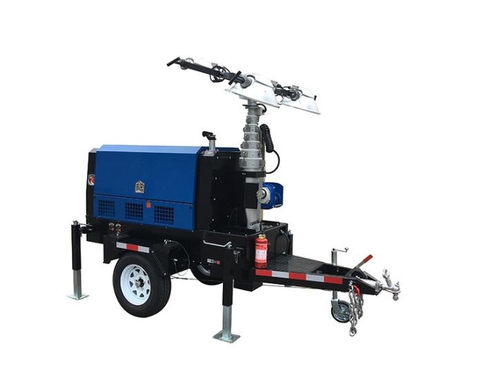 Portable Generator Lighting Tower 8KW 4*1000W Metal Halide Light for Construction Sites BLDL-8LD