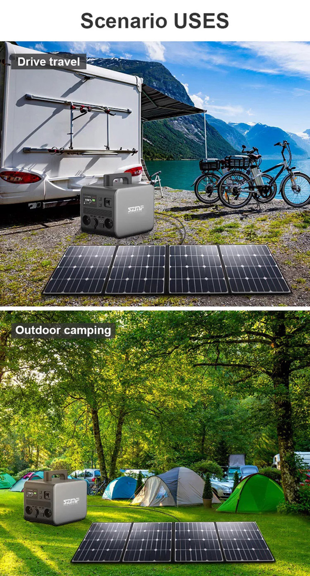Lifepo4 Protable Power Station 500W MPP-500 25.6V 20Ah 512Wh Pure Sine Wave AC Output Portable Solar Generator for Outdoor RV Camping Max Power